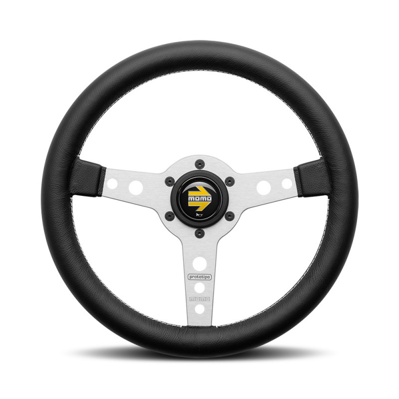 momoページ MOMO Prototipo 320mm Silver Steering Wheel